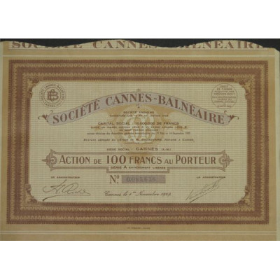 Sté Cannes-Balnéaire