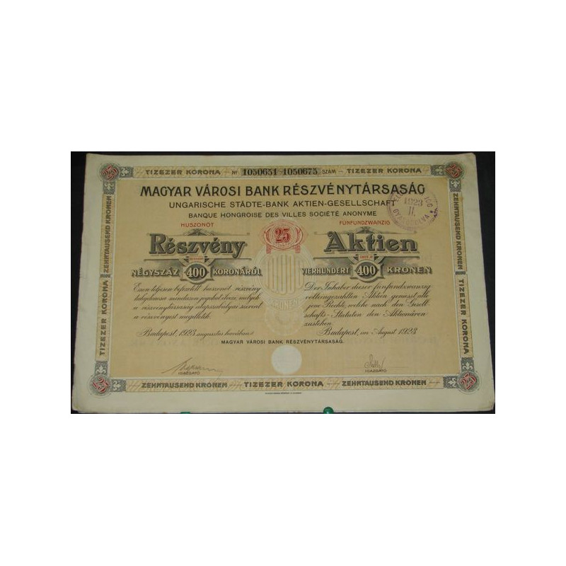 Banque Hongroise des Villes