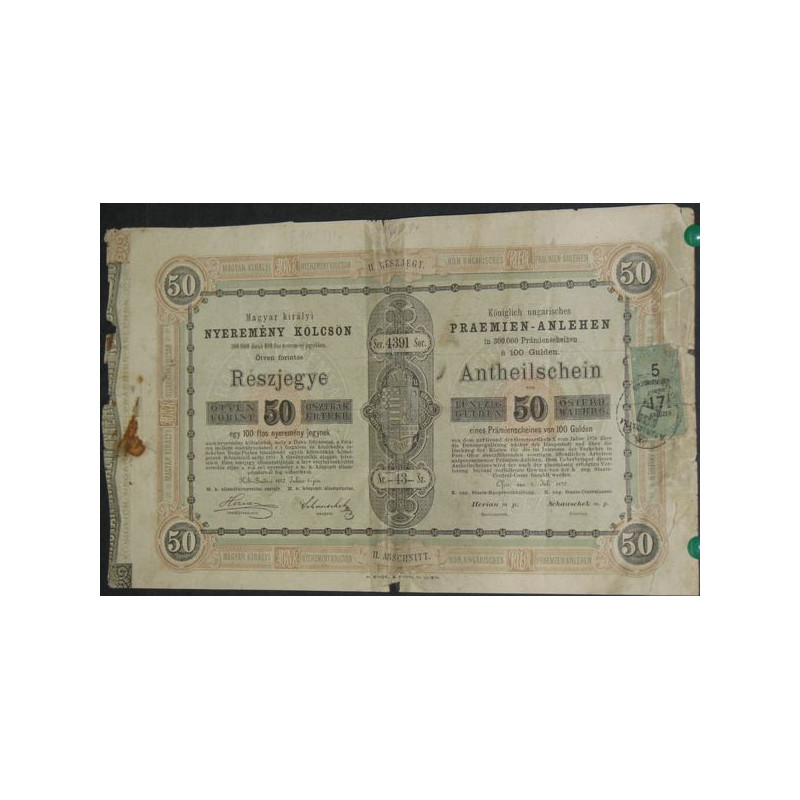 Königlich ungarisches Praemien-Anlehen