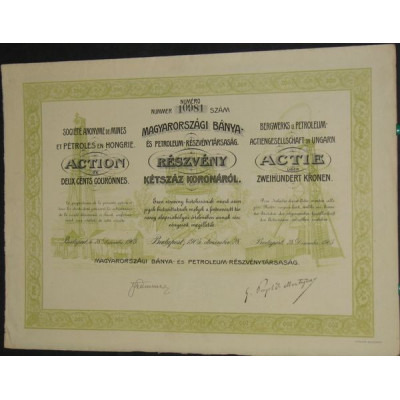 S.A. de Mines et Pétroles en Hongrie
