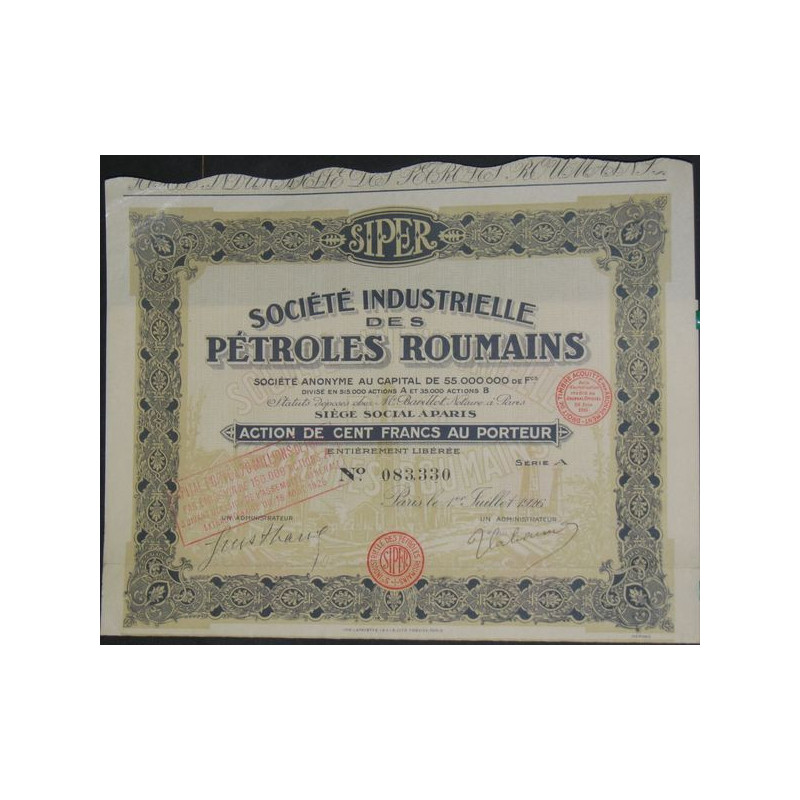 Sté Indust. Des Pétroles Roumains SIPER (2)