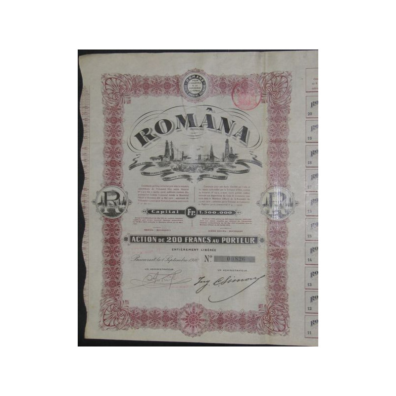 Româna - S.A. Roumaine pour l'Industrie et le Commerce du Pétrole