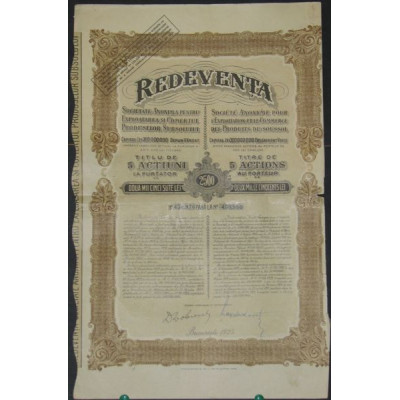 Redeventa - S.A. pour l'Exploitation et le Commerce des Produits du Soussol (5 Act)