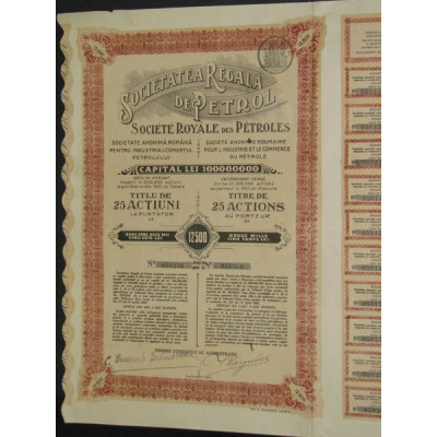 Société Royale des Pétroles (Industrie et Commerce du Pétrole) (25 Act)