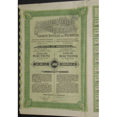Société Royale des Pétroles (Industrie et Commerce du Pétrole) (10 Act)