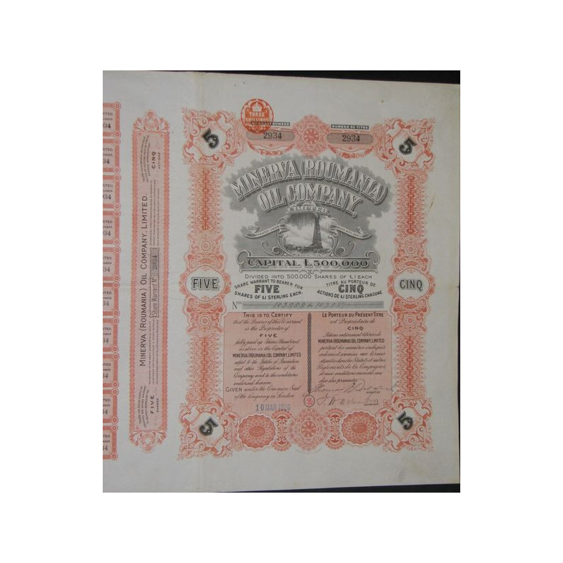 Minerva (Roumania) Oil Cy Ltd