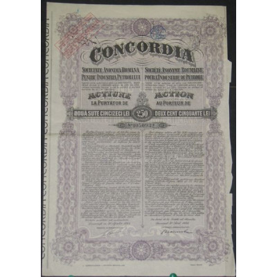 Concordia - S.A. Roumaine pour l'Industrie du Pétrole (1 Act)