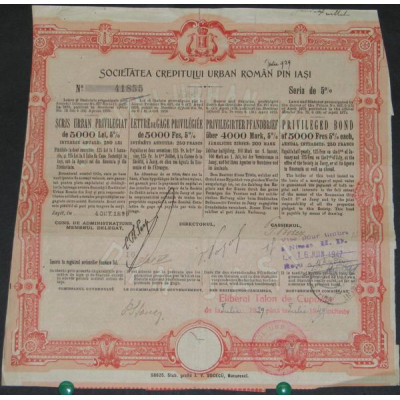 Societatea Creditului Urban Roman Din Iasi