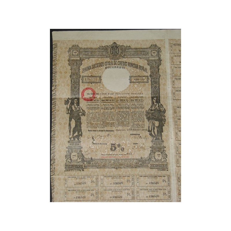 Prima Societate Civila de Credit Funciar Rural (1000Lei)