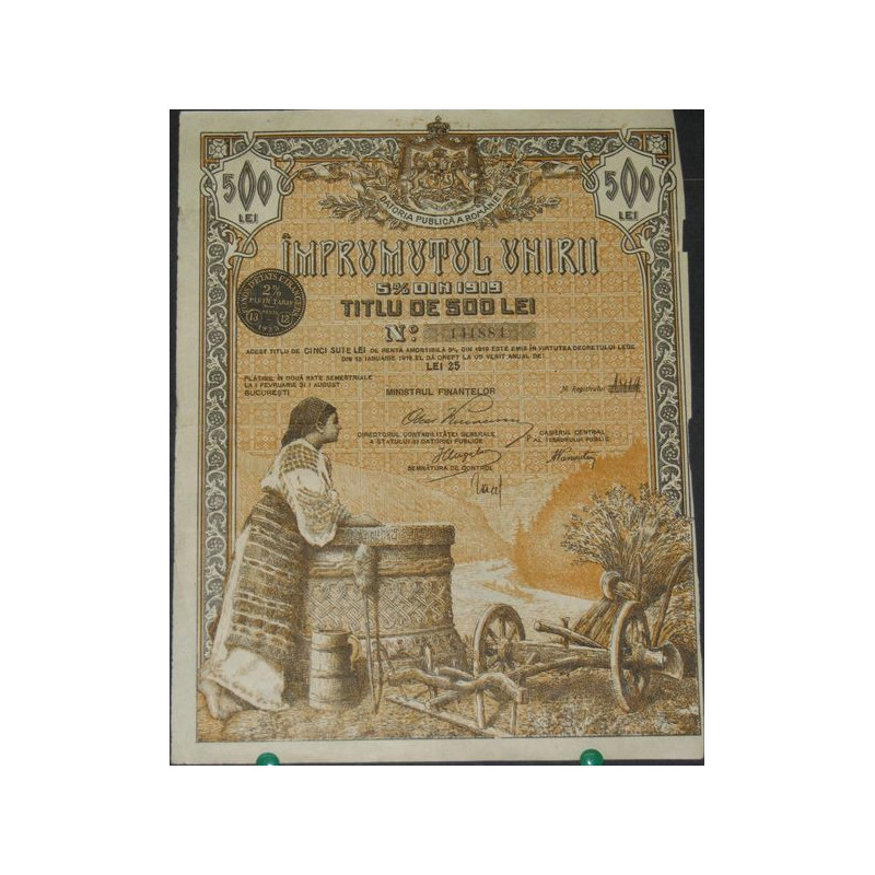 Imprumutul Unirii 5 % din 1919