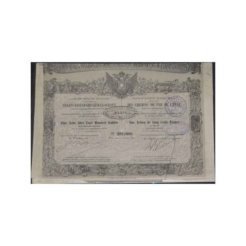 Sté Autrichienne Impériale Royale privilégiée des Chemins de Fer de l'Etat (Act)