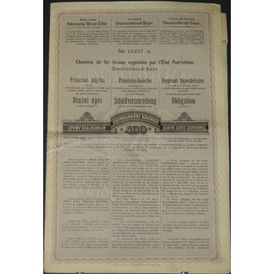 Chemins de Fer Locaux Exploités par l'Etat Autrichien - Emprunt hypothécaire (2)