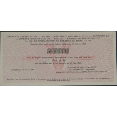 Emprunts Serbes 4 % 1895 - 5 % 1902 ….. (Frs or 50)