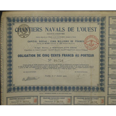 Chantiers Navals de l'Ouest (Obl 500 F)