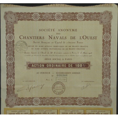 S.A. des Chantiers Navals de l'Ouest