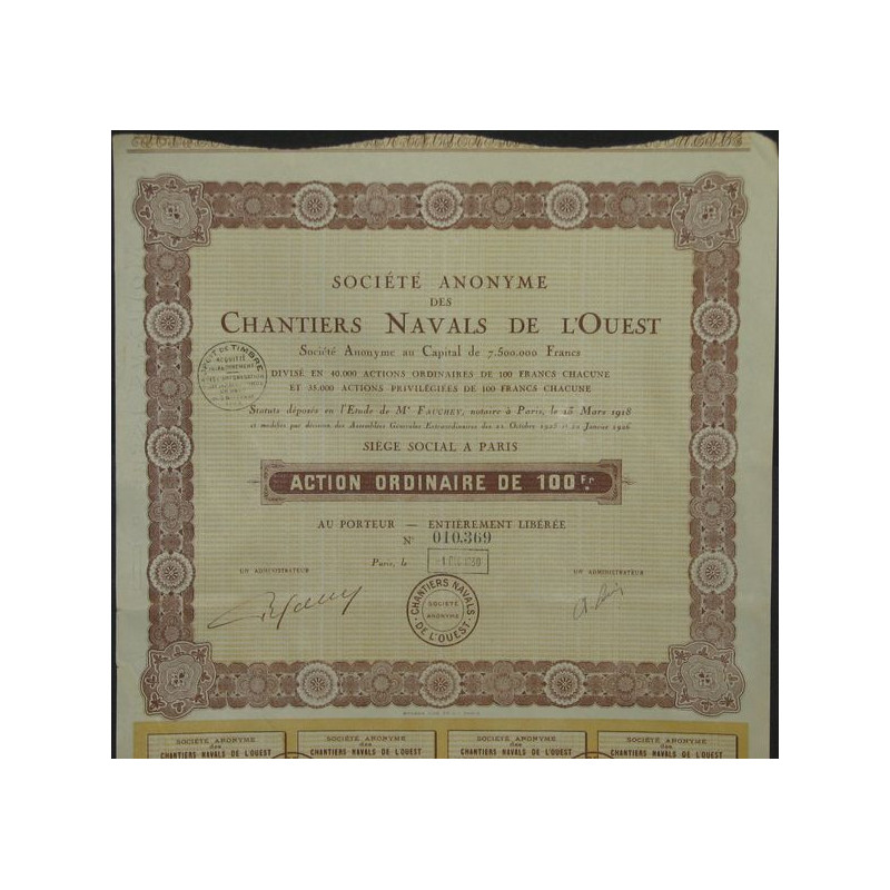 S.A. des Chantiers Navals de l'Ouest