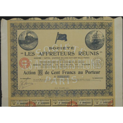 Sté "Les Affréteurs Réunis" (Act B 100 F)