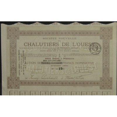 Sté Nlle des Chalutiers de l'Ouest (Act Nomin)