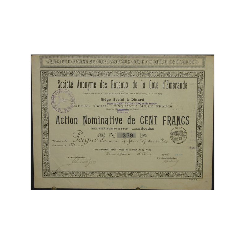 S.A. des Bateaux de la Côte d'Emeraude