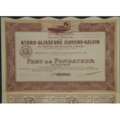 S.A. des Hydro-Glisseurs Dumond-Galvin