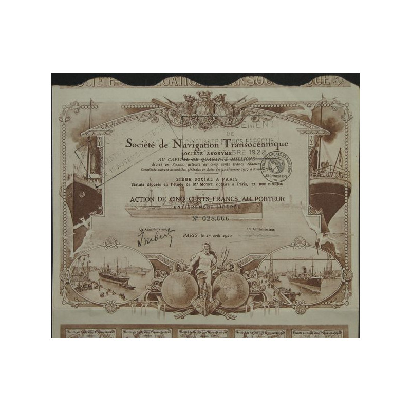 Sté de Navigation Transocéanique (Act)