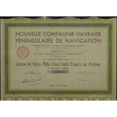 Nlle Cie Havraise Péninsulaire de Navigation (Act)