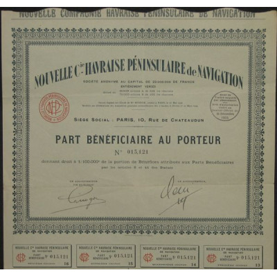 Nlle Cie Havraise Péninsulaire de Navigation (PB)