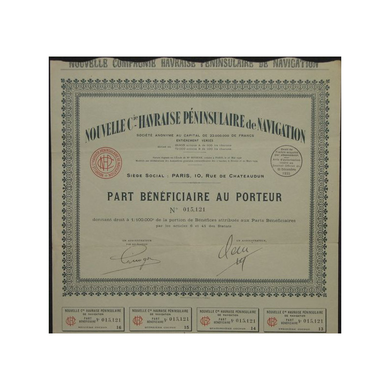 Nlle Cie Havraise Péninsulaire de Navigation (PB)