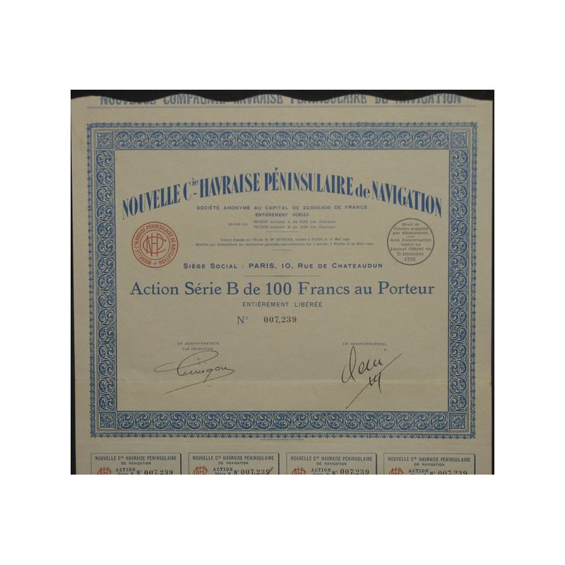 Nlle Cie Havraise Péninsulaire de Navigation (Act B)