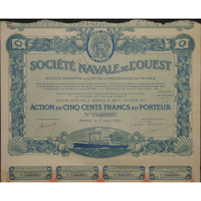 Sté Navale de l'Ouest (Act 1921)
