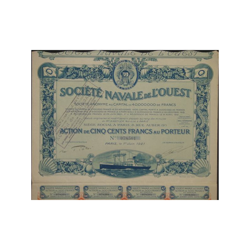 Sté Navale de l'Ouest (Act 1920)