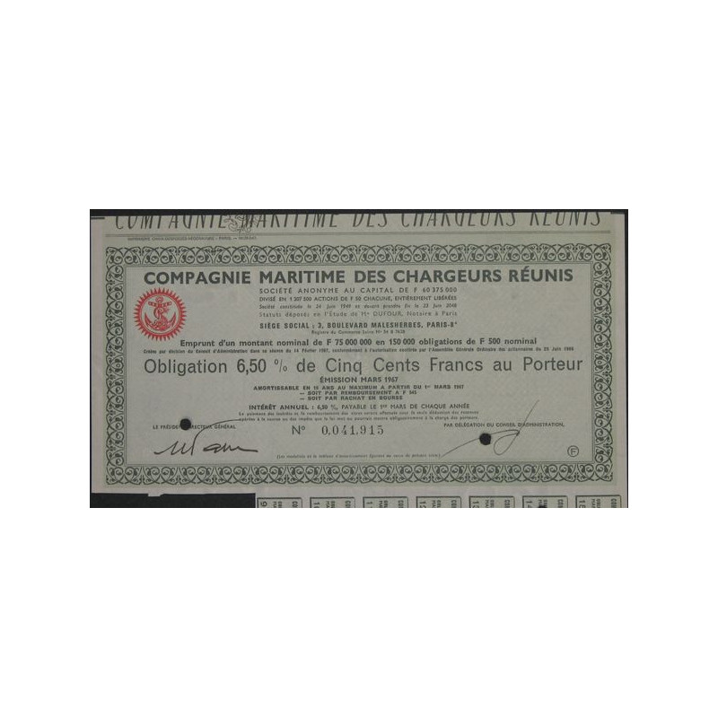 Cie Maritime des Chargeurs Réunis
