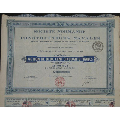 Sté Normande de Constructions Navales (Act 250 F)