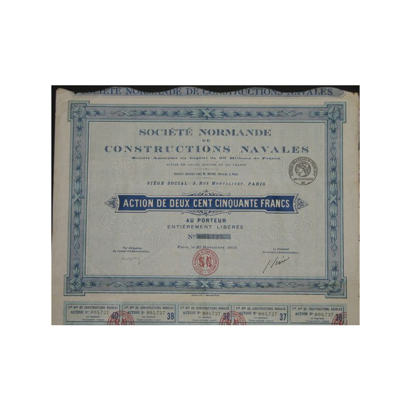 Sté Normande de Constructions Navales (Act 250 F)