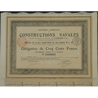 Cie Générale de Constructions Navales (Obl)