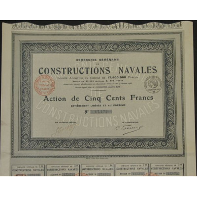Cie Générale de Constructions Navales (Act)