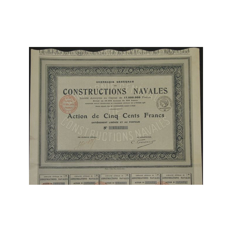Cie Générale de Constructions Navales (Act)