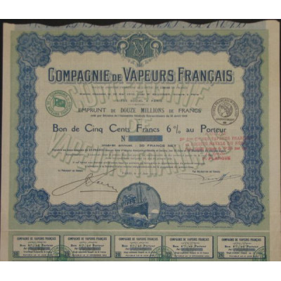 Cie de Vapeurs Français (Bon)