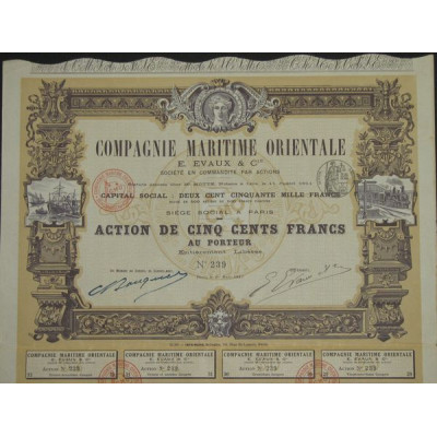 Cie Maritime Orientale E. Evaux & Cie