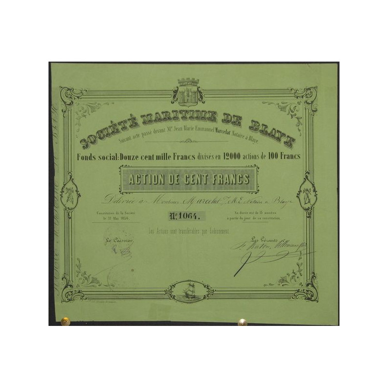 Sté Maritime de Blaye