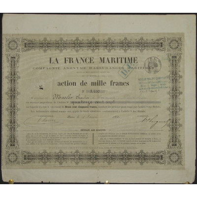 La France Maritime - Cie Anonyme d'Assurances Maritimes