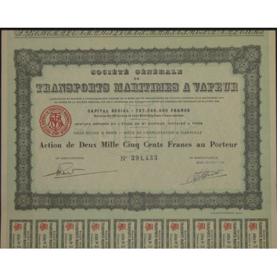 Sté Gale de Transports Maritimes à Vapeur (Act 2500 F)