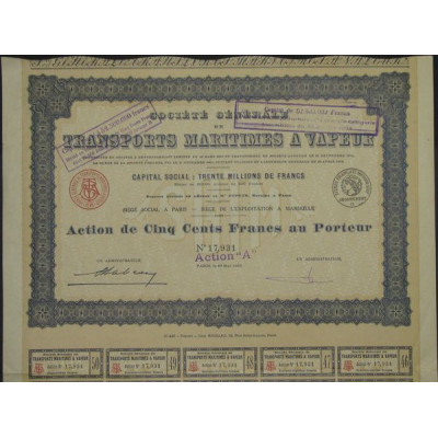 Sté Gale de Transports Maritimes à Vapeur (Act 500 F)