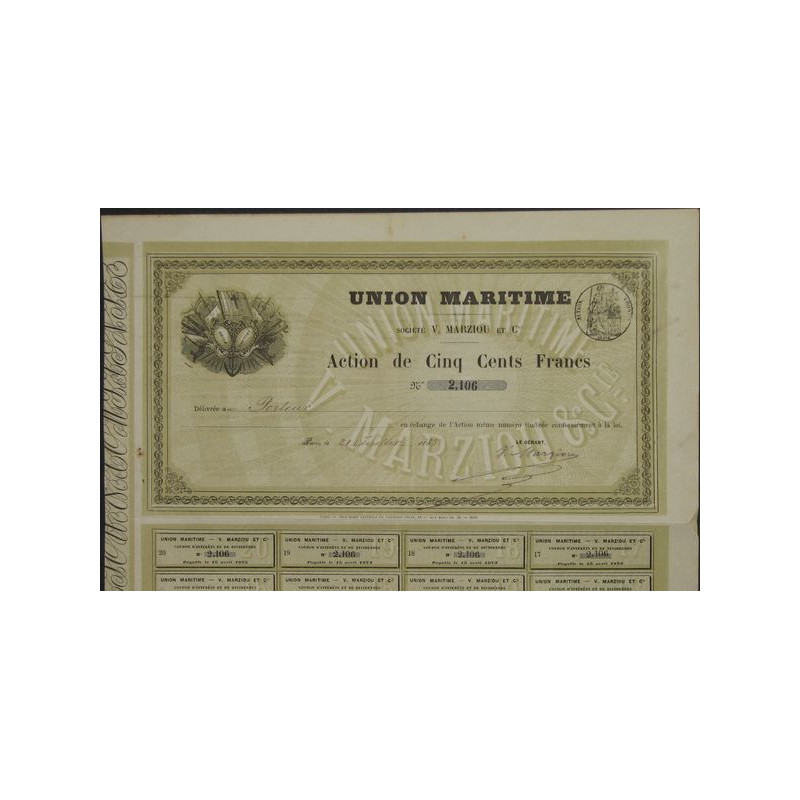 Union Maritime - Sté V. Marziou et Cie