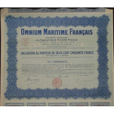Omnium Maritime Français (Obl 250 F)