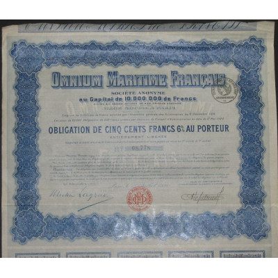 Omnium Maritime Français (Obl 500 F)
