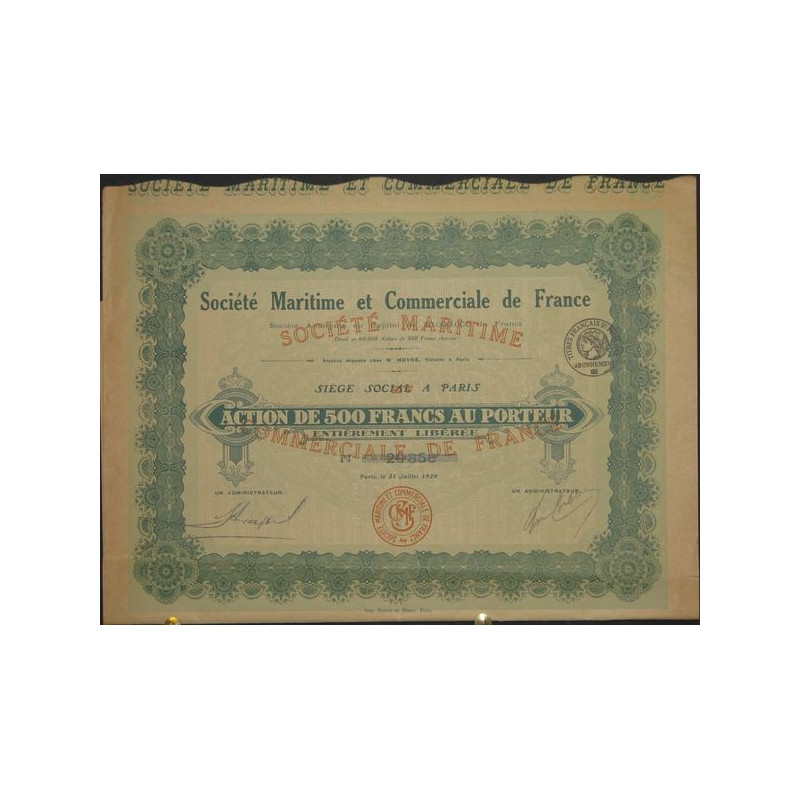 Sté Maritime et Commerciale de France