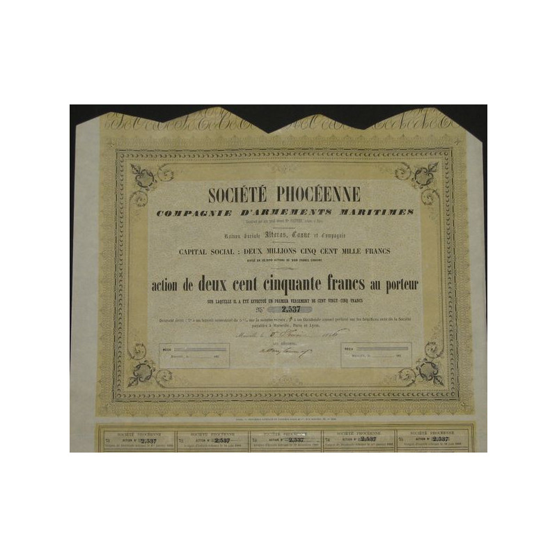 Sté Phocéenne Cie d'Armements Maritimes