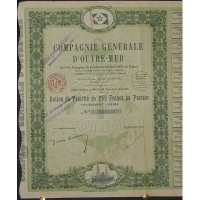 Cie Gale d'Outre-Mer (Act P 250 F 1926)