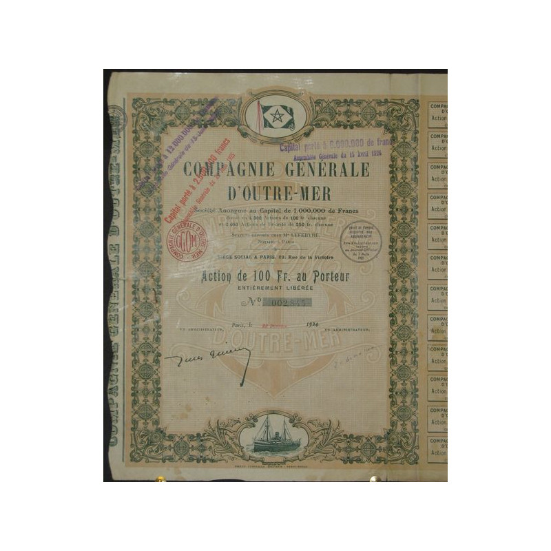 Cie Gale d'Outre-Mer (Act 100 F)